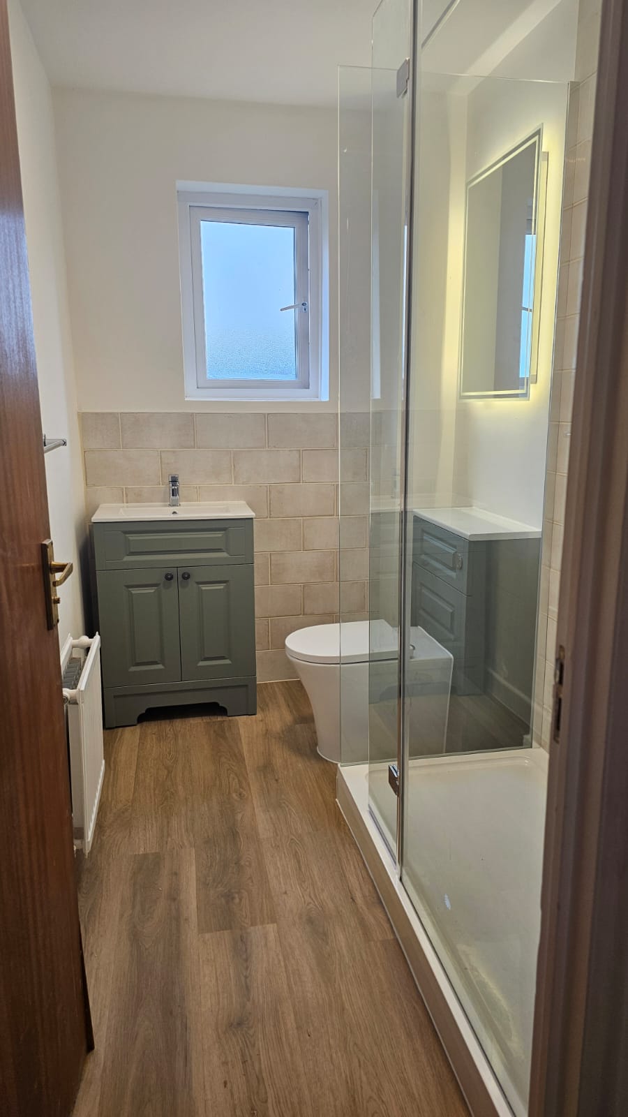 Sage bathroom suite