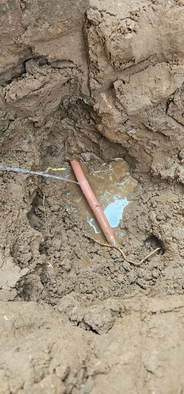 Underground burst pipe repair